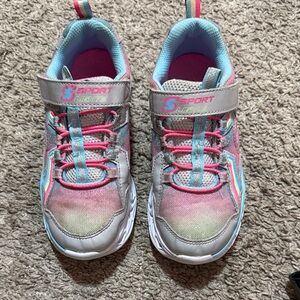 Sporto Kids Sneakers - Pink, Blue, and Gray